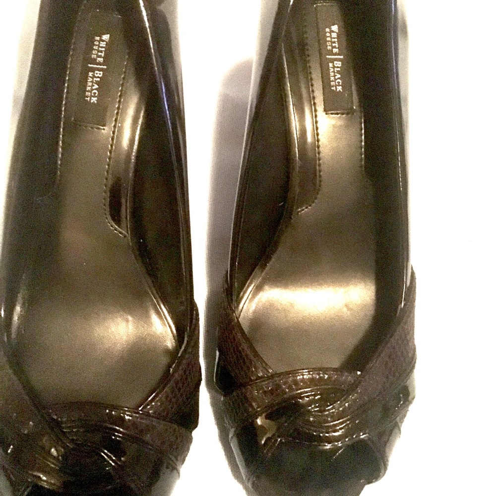White House Black Market Peep Toe Heel - Picture 2 of 6